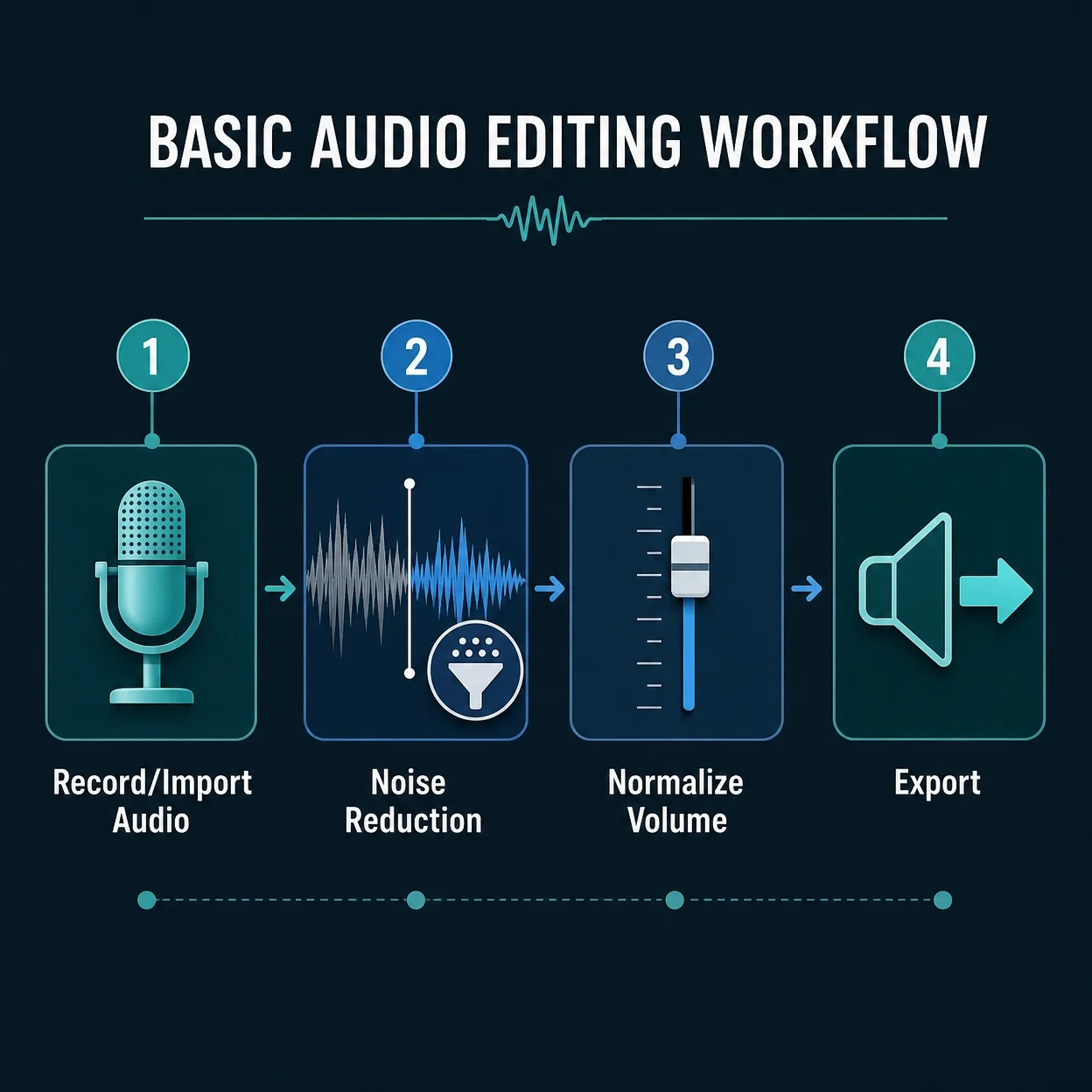 Step-by-Step Workflow: Basic Audio Editing Flowchart