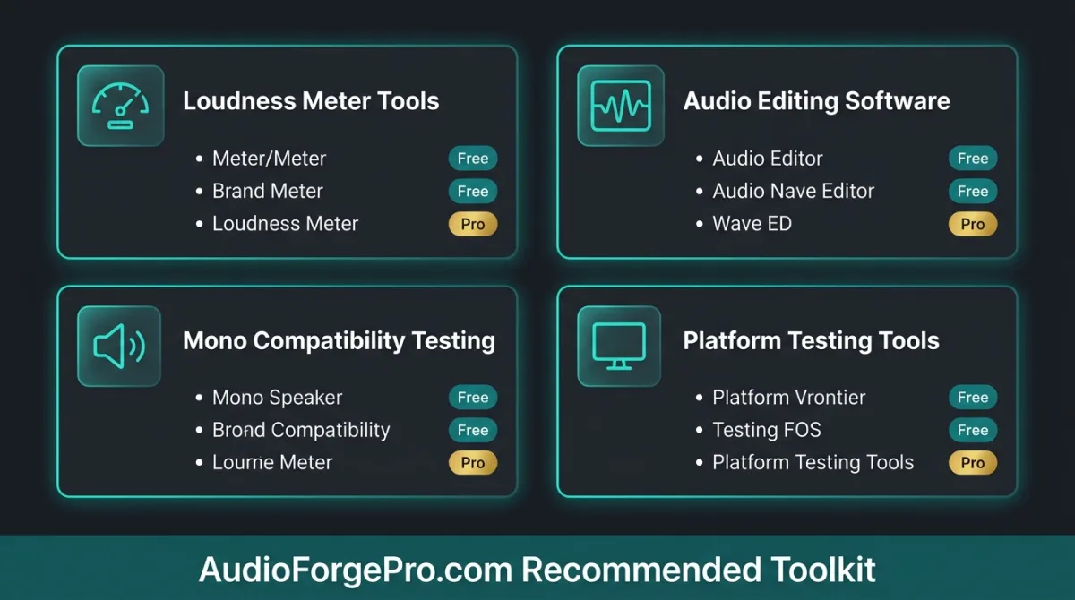 Audio Tools Comparison for a professional creator workflow.