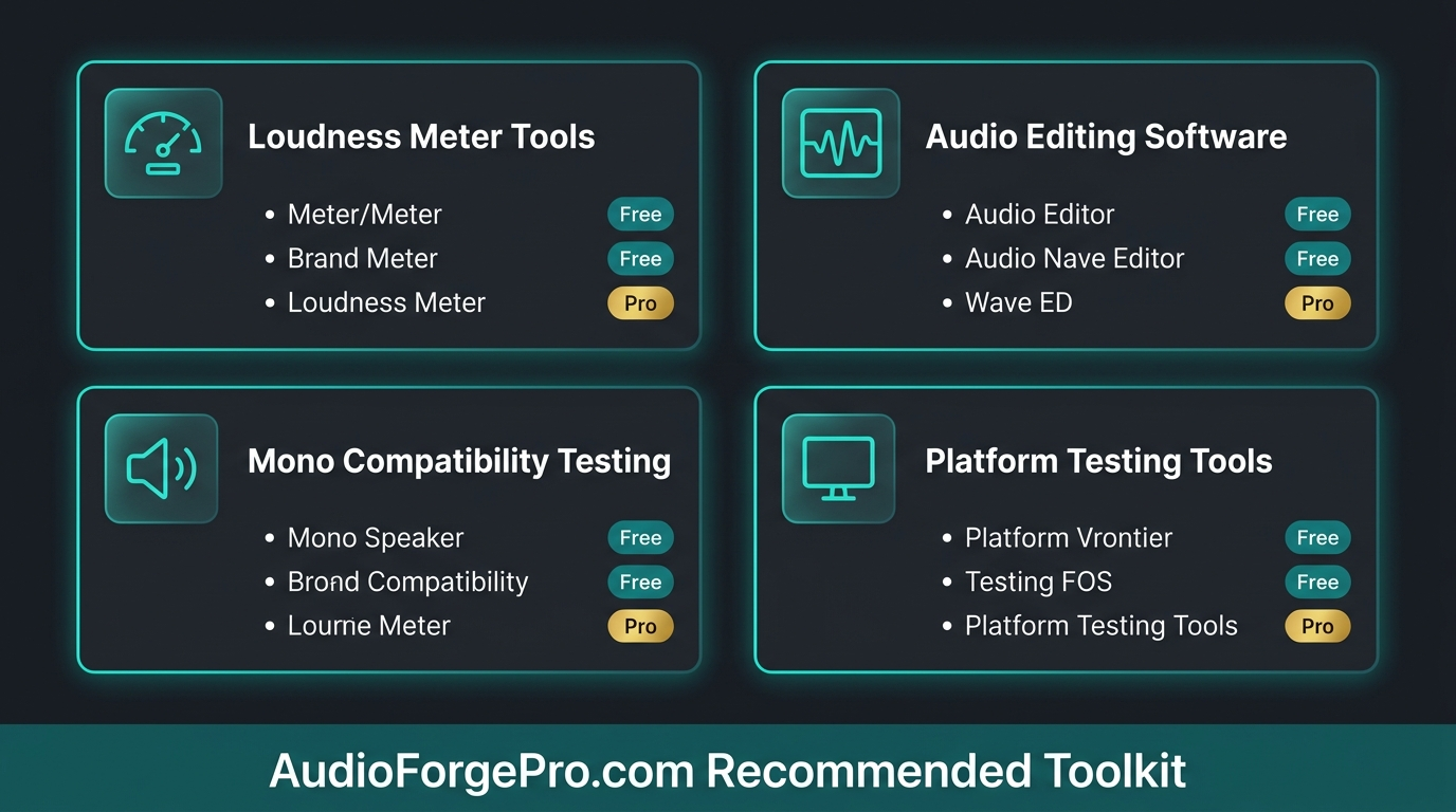 Audio Tools Comparison for a professional creator workflow.