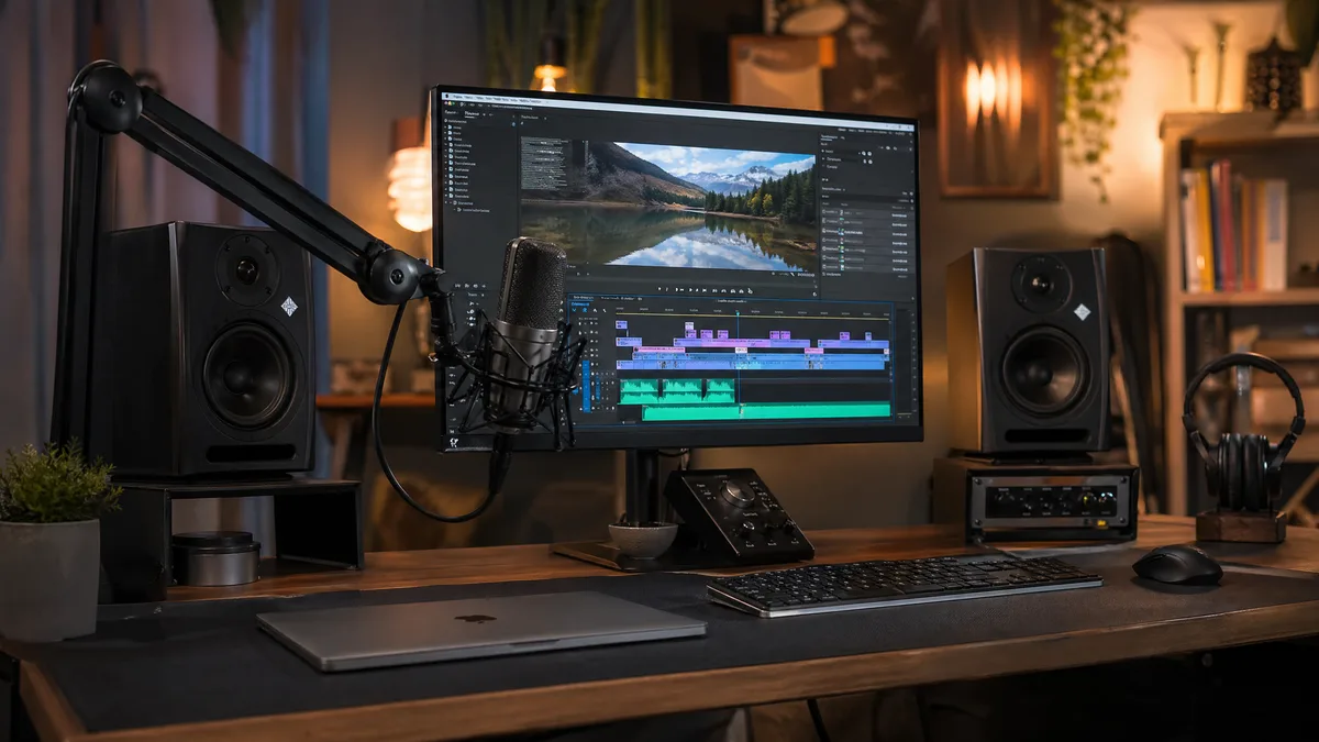 Professional video editing requires equal attention to audio quality as visual elements.