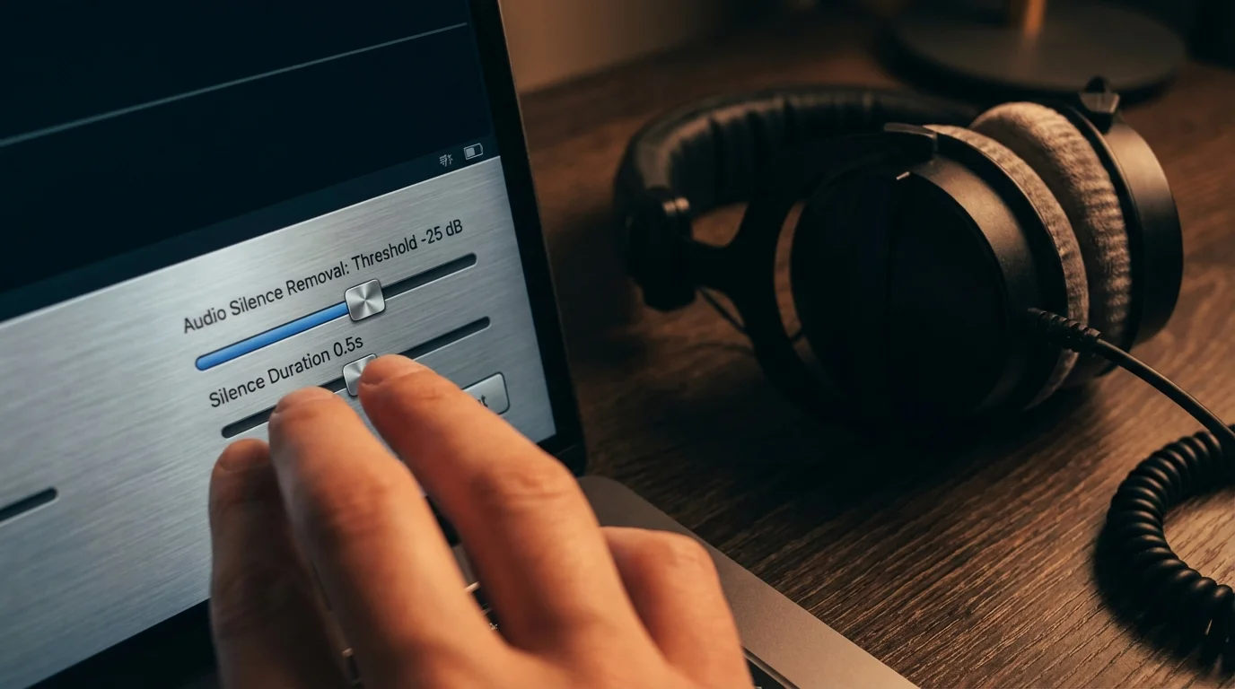 Expert Silence Removal Settings in Audio Forge Pro - Leading Pad Trailing Pad and Min Silence to Cut configurations
